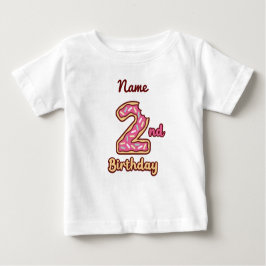 ドーナツベビー2nd誕生日Tシャツ ベビーTシャツ