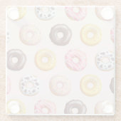 ドーナツベーカリーショップパターン ガラスコースター (裏面)