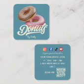 ドーナツベーカリースクエアビジネスカード スクエア名刺 (正面/裏面)