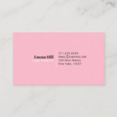 ドーナツベーカリーデザートスイートキュートビジネスカード 名刺 (裏面)