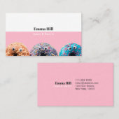 ドーナツベーカリーデザートスイートキュートビジネスカード 名刺 (正面/裏面)