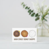 ドーナツベーカリー店ベーキングドーナツ 名刺 (スタンド正面)