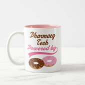 ドーナツマグによって動力を与えられる薬学の技術 ツートーンマグカップ (左)