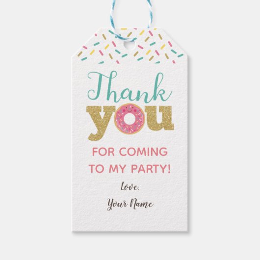 ドーナツメッセージカード ギフトタグ (正面)