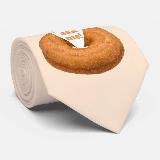 ドーナツユーモアのカスタムなタイ ネクタイ (ロール)