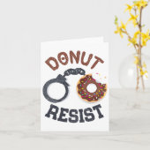 ドーナツレジストハンドカフス法執行警察署 カード (黄色い花)