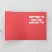 ドーナツヴァレンティーンズデイポストカード カード (内部)