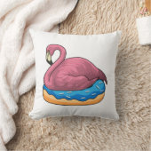 ドーナツ付きアヒル クッション (ブランケット)