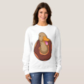 ドーナツ付きアヒル スウェットシャツ (正面フル)