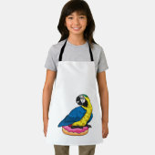 ドーナツ付きオウム エプロン (インサイチュ)