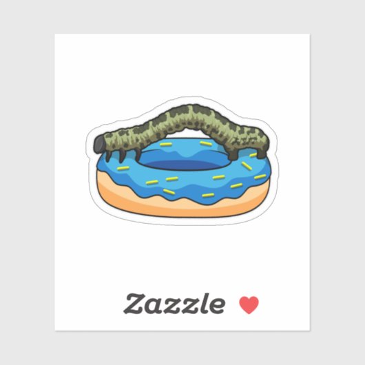 ドーナツ付きキャタピラー シール (シート)