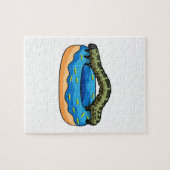 ドーナツ付きキャタピラー ジグソーパズル (横)