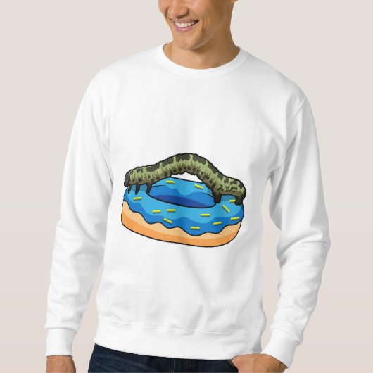 ドーナツ付きキャタピラー スウェットシャツ (正面)