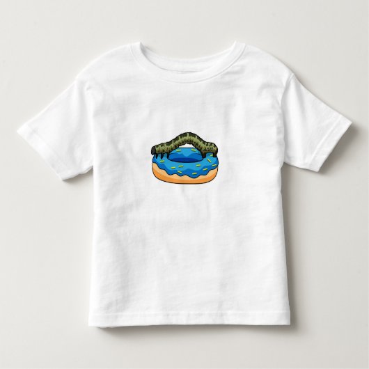 ドーナツ付きキャタピラー トドラーTシャツ (正面)