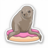 ドーナツ付きシール シール (正面)