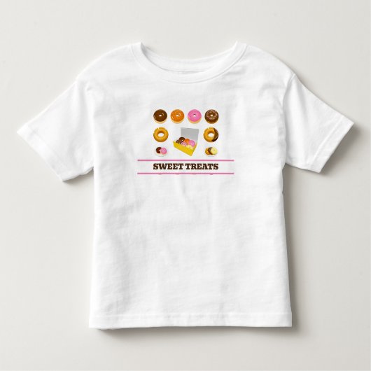 ドーナツ付きスナック トドラーTシャツ (正面)