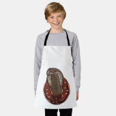 ドーナツ付きヘビ エプロン (着用した状態)