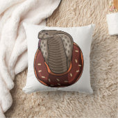 ドーナツ付きヘビ クッション (ブランケット)