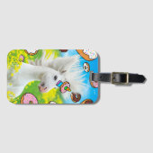 ドーナツ付き一角獣 ラゲッジタグ (正面横)