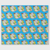 ドーナツ付き一角獣 ラッピングペーパー (フラット)