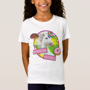 ドーナツ付き一角獣 Tシャツ