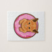 ドーナツ付き猫 ジグソーパズル (横)