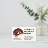 ドーナツ写真のドーナツ店の名刺 名刺 (スタンド正面)