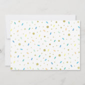 ドーナツ写真誕生日招待状少年スウィートワン 招待状 (裏面)