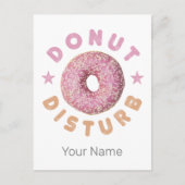 ドーナツ冷やしとスナック甘おもしろいい歯を邪魔 シーズンポストカード (正面)