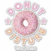 ドーナツ冷やしとスナック甘おもしろいい歯を邪魔 シール (正面)