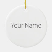 ドーナツ冷やしとスナック甘おもしろいい歯を邪魔 セラミックオーナメント (裏面)