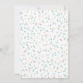 ドーナツ及びおむつベビースプリンク招待状 招待状 (裏面)