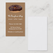 ドーナツ及びベーグルショップベーカリー 名刺 (正面/裏面)