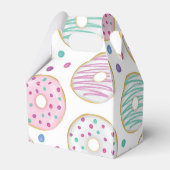 ドーナツ型かわいいカラフル誕生日 フェイバーボックス (裏面サイド)