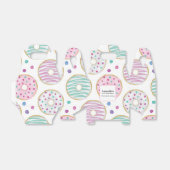 ドーナツ型かわいいカラフル誕生日 フェイバーボックス (折り畳みなし)