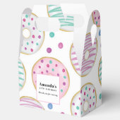 ドーナツ型かわいいカラフル誕生日 フェイバーボックス (オープン)