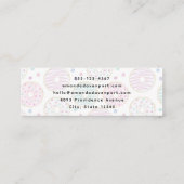 ドーナツ型かわいいカラフル スキニー名刺 (裏面)