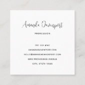 ドーナツ型かわいいカラフル スクエア名刺 (裏面)