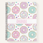 ドーナツ型かわいいカラフル ノートブック (正面)