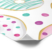 ドーナツ型かわいいカラフル ポスター (角)