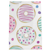 ドーナツ型かわいいカラフル ミディアムペーパーバッグ (裏面)