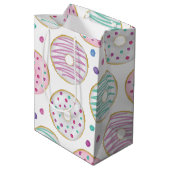 ドーナツ型かわいいカラフル ミディアムペーパーバッグ (裏面アングル)