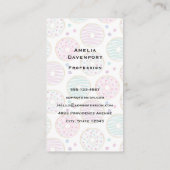 ドーナツ型かわいいカラフル 名刺 (裏面)