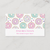 ドーナツ型かわいいカラフル 名刺 (正面)