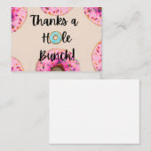 ドーナツ型のサンキューカード ノートカード (正面/裏面)