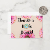 ドーナツ型のサンキューカード ノートカード (正面/裏面インサイチュ)