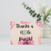 ドーナツ型のサンキューカード ポストカード (スタンド正面)