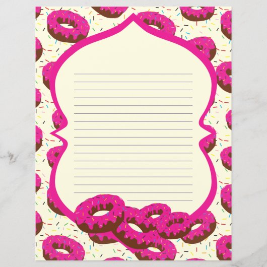 ドーナツ型文房具紙 (正面)