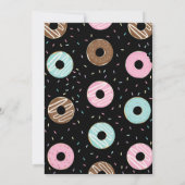 ドーナツ大人にユニコーン第1誕生日ドーナツガール 招待状 (裏面)