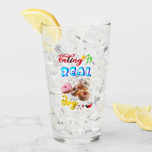 ドーナツ好きにはたまらないバラエティ豊かな食器で食事を楽しもう タンブラーグラス (アイス正面)